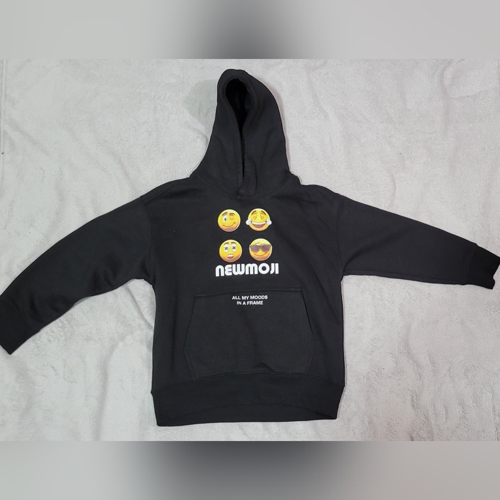 Zara Black Hoodie with Red Accent